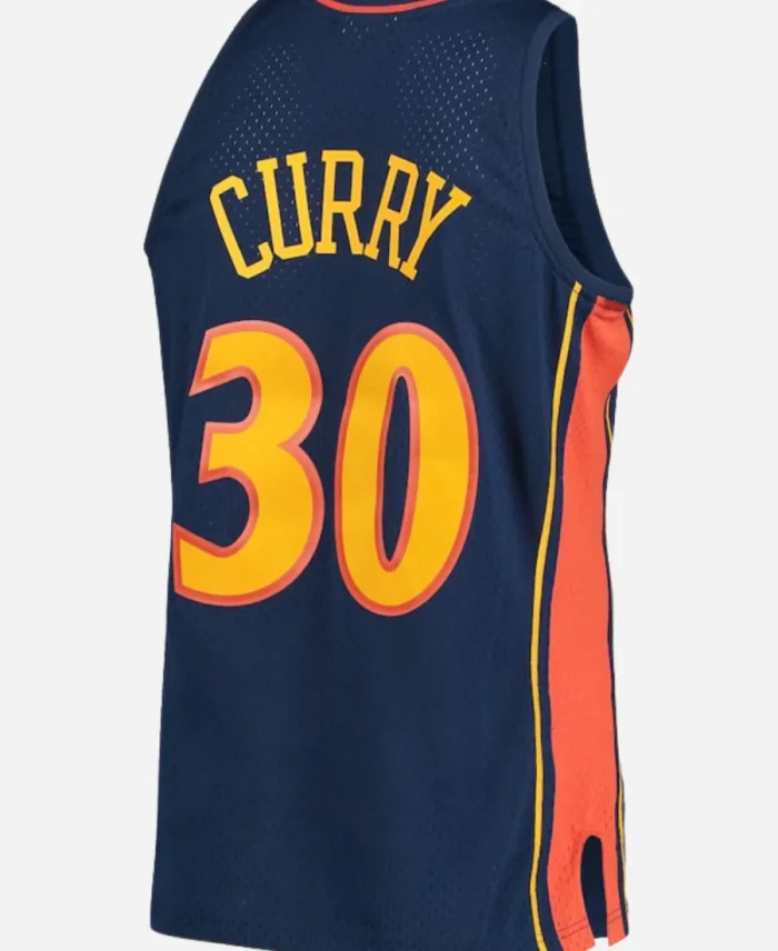 Golden State Warriors Stephen Curry Navy Hardwood Jersey For Sale