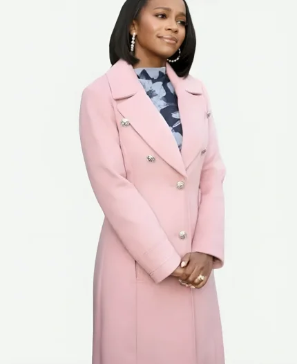Grosse Pointe Garden Society S01 Aja Naomi King Pink Coat