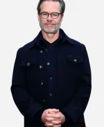 Guy Pearce The Brutalist 2025 Blue Jacket