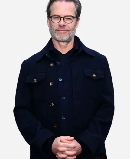 Guy Pearce The Brutalist 2025 Blue Jacket