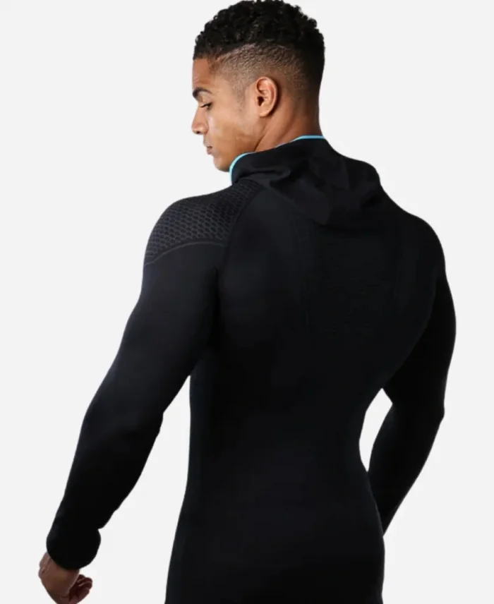 Gymshark Onyx V1 Black Half Zip Hoodie For Sale