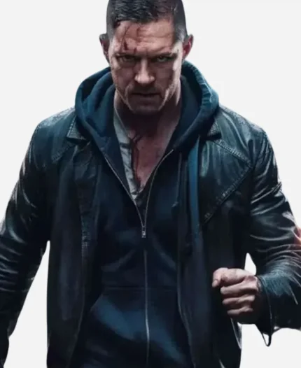 HAVOC 2025 Tom Hardy Black Leather Jacket