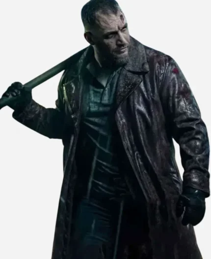 HAVOC 2025 Tom Hardy Brown Leather Coat