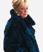 Hacks S04 Jean Smart Blue Printed Fur Coat