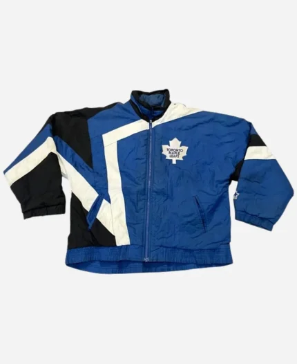 Hailey Bieber Vintage Starter Toronto Maple Leafs Jacket