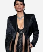 Halle Berry Met Gala 2025 Black Cropped Tuxedo Blazer