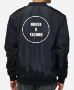 House X Techno CRSSD Green Bomber Jacket