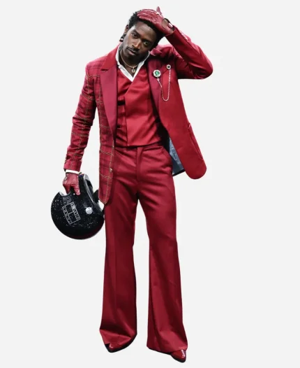 Idris Dawson Met Gala 2025 Red Suit