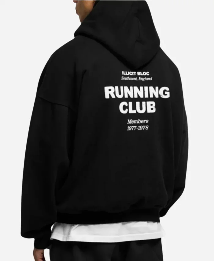Illicit Bloc Black And Green Pullover Hoodie