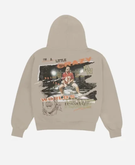 I’m A Little Crazy Morgan Wallen Pullover Beige Hoodie