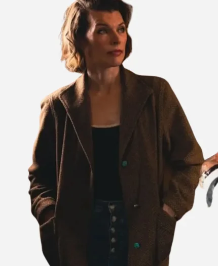In the Lost Lands Milla Jovovich Brown Blazer