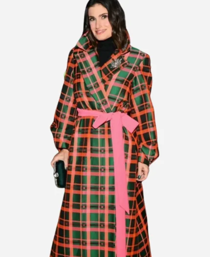 Indina Menzel Plaid Coat