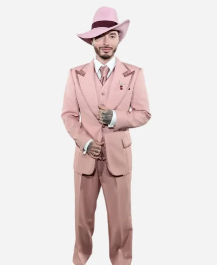 J Balvin Met Gala 2025 Pink Suit