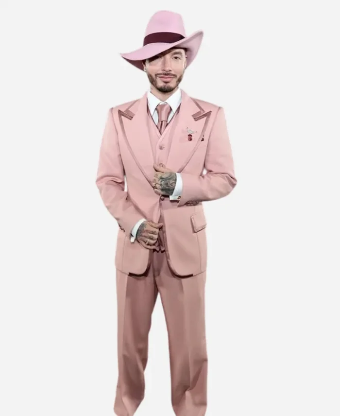J Balvin Met Gala 2025 Pink Suit