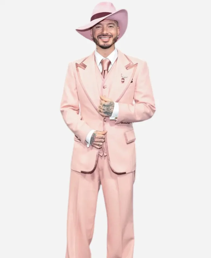 J Balvin Met Gala 2025 Pink Suit For Sale
