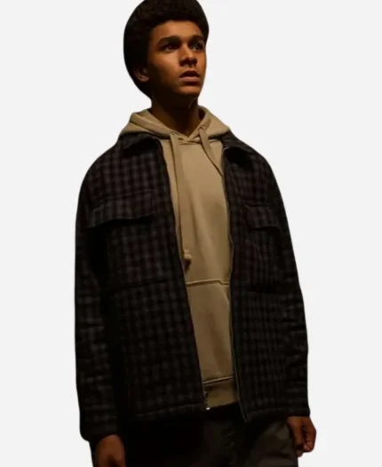 Jaden Michael Tv Series Harlan Coben’s Shelter Mickey Bolitar Blue Plaid Jacket