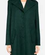 Jameela Jamil Movie Love at First Sight 2023 Green Coat