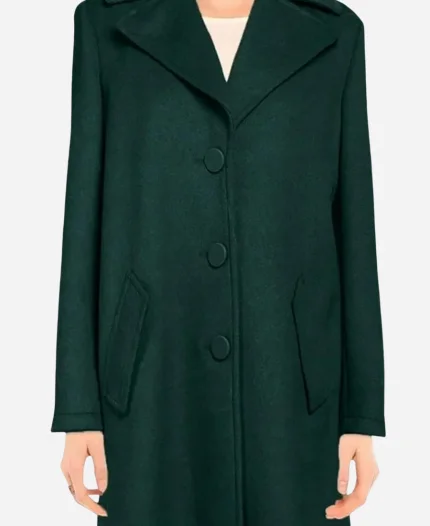 Jameela Jamil Movie Love at First Sight 2023 Green Coat