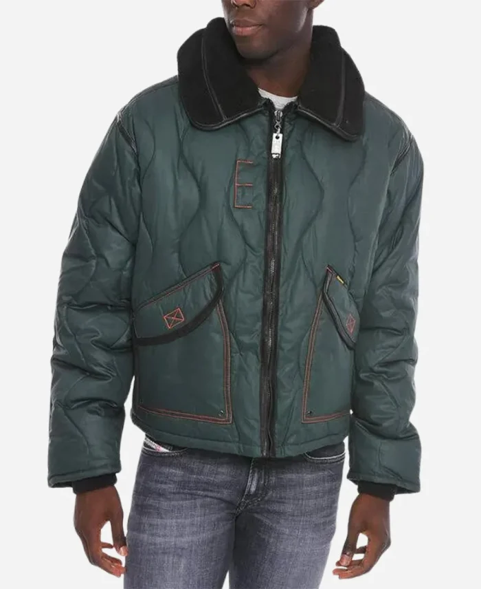 James Movie Goosebumps 2023 Miles Mckenna Quilted Puffer Jacket