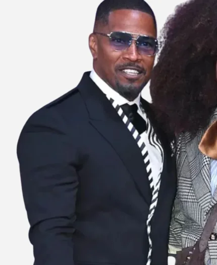 Jamie Foxx Movie Back in Action 2025 Movie Premiere Matt Black Blazer