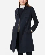 Jane Torres TV Series Prime Target 2025 Martha Plimpton Black Cotton Coat