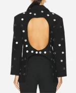 Jaydn Cree The Voice S27 Black Embellished Circle Blazer