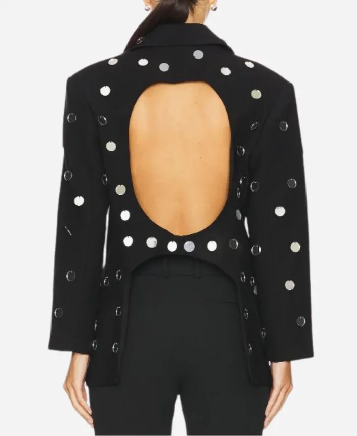 Jaydn Cree The Voice S27 Black Embellished Circle Blazer