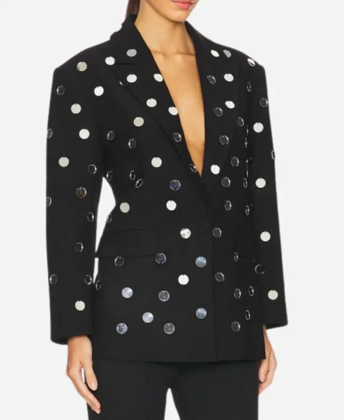 Jaydn Cree The Voice S27 Embellished Circle Black Blazer