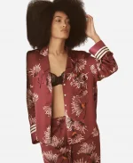 Jen Jacob Beyond the Gates Floral Red Pajamas