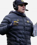 Jim Harbaugh Puffer Black Jacket