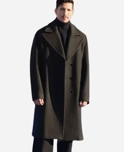 Joaquin Torres Movie Captain America Brave New World 2025 Danny Ramirez Black Wool Trench Coat