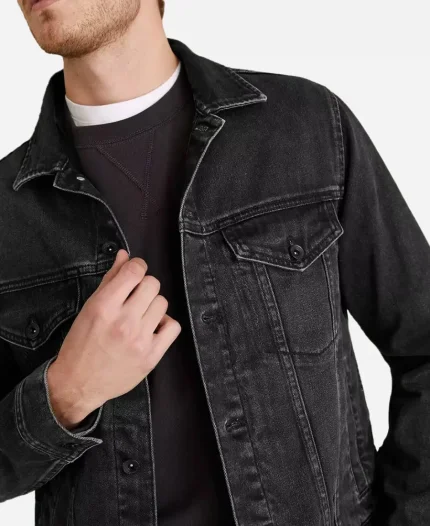 Joe Manganiello Movie The Kill Room 2023 Reggie Black Denim Jacket