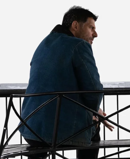 Joe Manganiello Movie The Kill Room 2023 Reggie Blue Denim Jacket