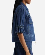 Joy Behar The View 2025 Blue Denim Zip Up Jacket