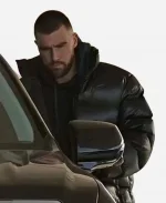 Kansas City Chiefs Travis Kelce Black Puffer Jacket