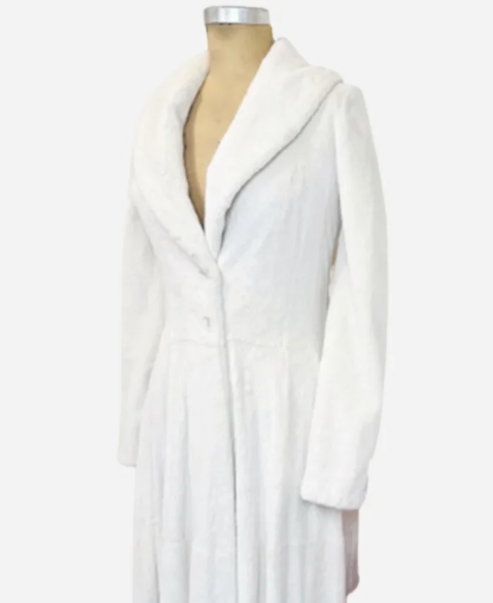 Kate Hudson Wedding White Fur Jacket Coat