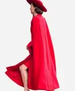 Kate Middleton 2023 Horse Guard Parade Red Bow Cape Long Coat