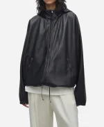 Kendall Jenner NYC 2025 Black Leather Jacket For Sale