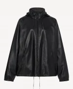 Kendall Jenner NYC 2025 Black Leather Jacket For Women