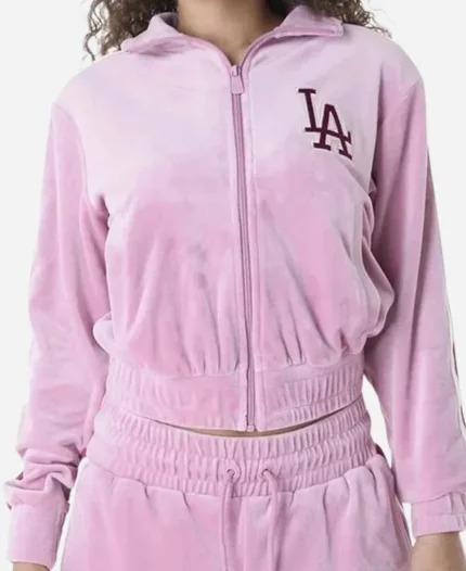 LA Dodgers Women’s Pink Track Jacket