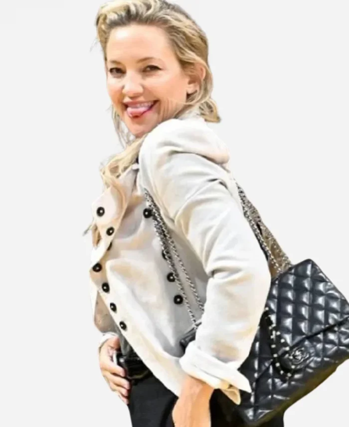 Lakers Game Kate Hudson Grey Jacket