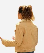 Lana Lang TV Series Superman And Lois Season 2 Emmanuelle Chriqui Brown Shearling Jacket