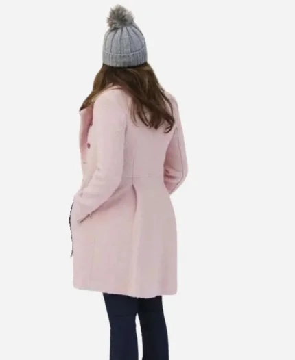 Lauren Graham Tv Series Gilmore Girls Lorelai Gilmore Pink Wool Coat