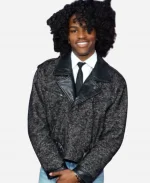 Layton Lamell O Dessa Movie Premiere 2025 Biker Jacket