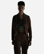 Leah Harvey Tv Series Foundation S02 Salvor Hardin Brown Bomber Jacket