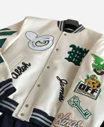 Lebron James Off White Kings Letterman Varsity Jacket For Sale