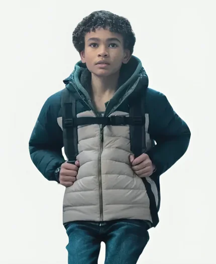 Leo Movie Back in Action 2025 Rylan Jackson Puffer Hooded Jacket