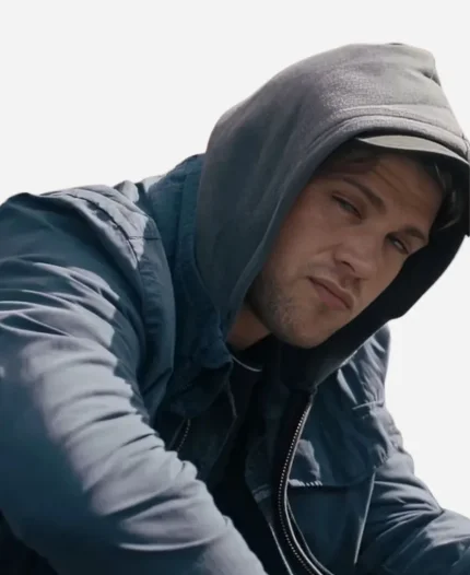 Leo Woodall Prime Target Blue Hooded Jacket