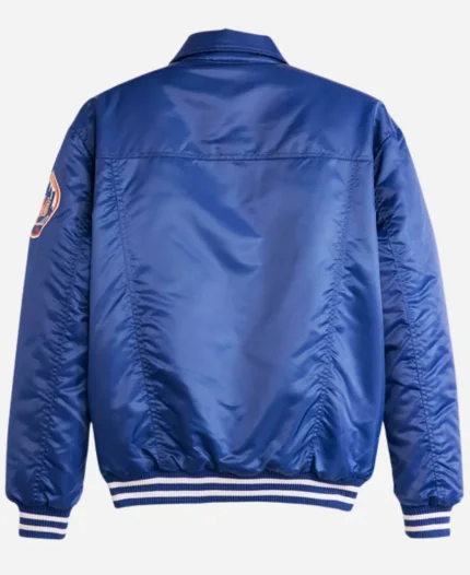 Levi’s X Starter NY Mets Satin Truckers Blue Jacket