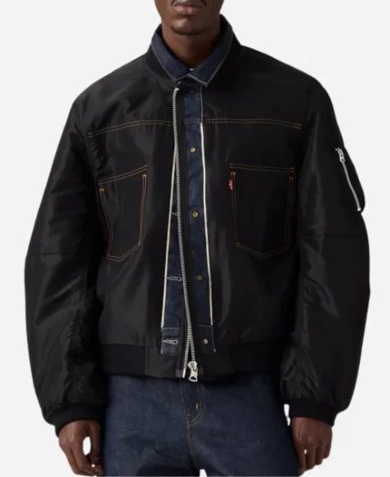 Levi’s x Sacai Men’s Denim x Nylon Twill Reversible Blouson Jacket